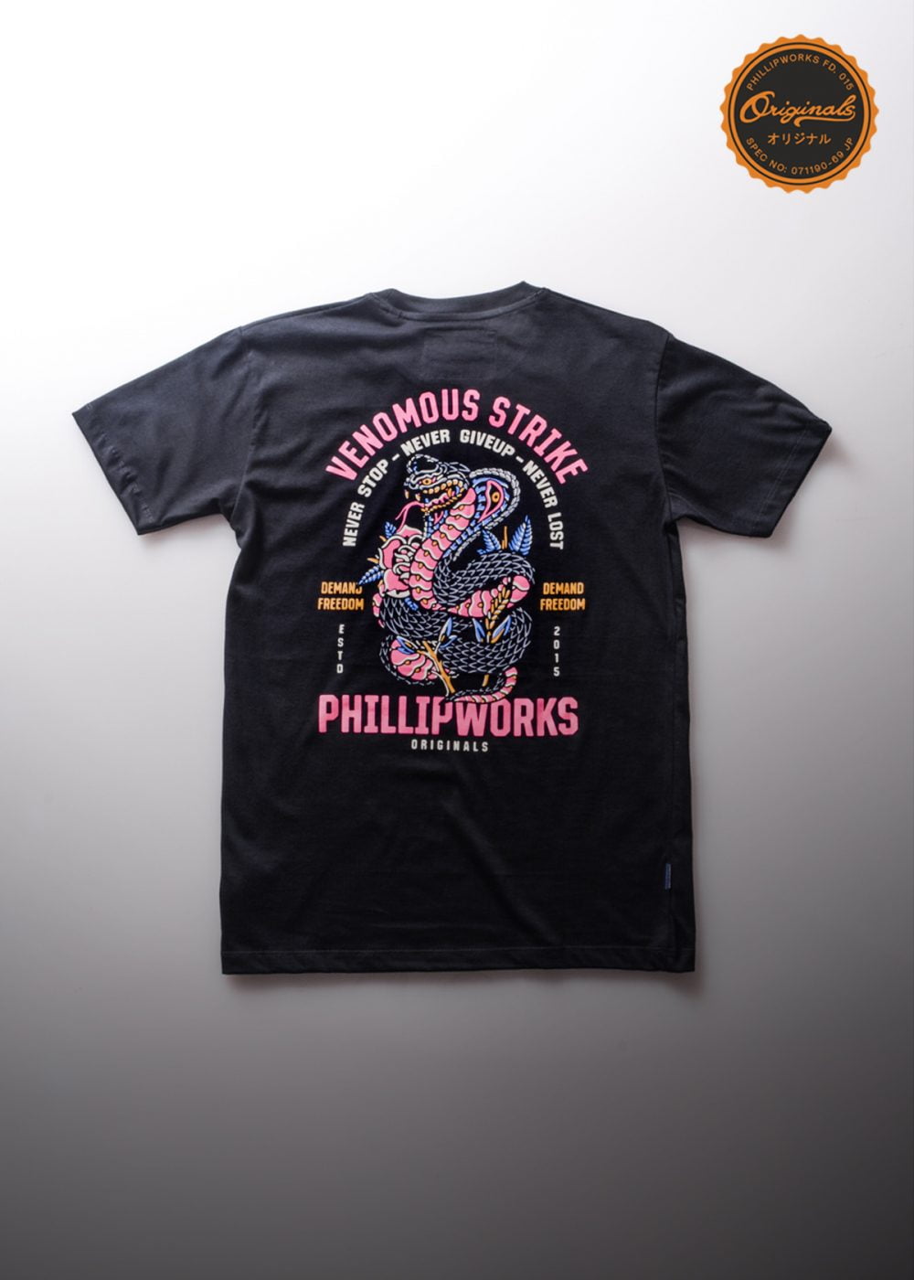 primitive venom washed tee