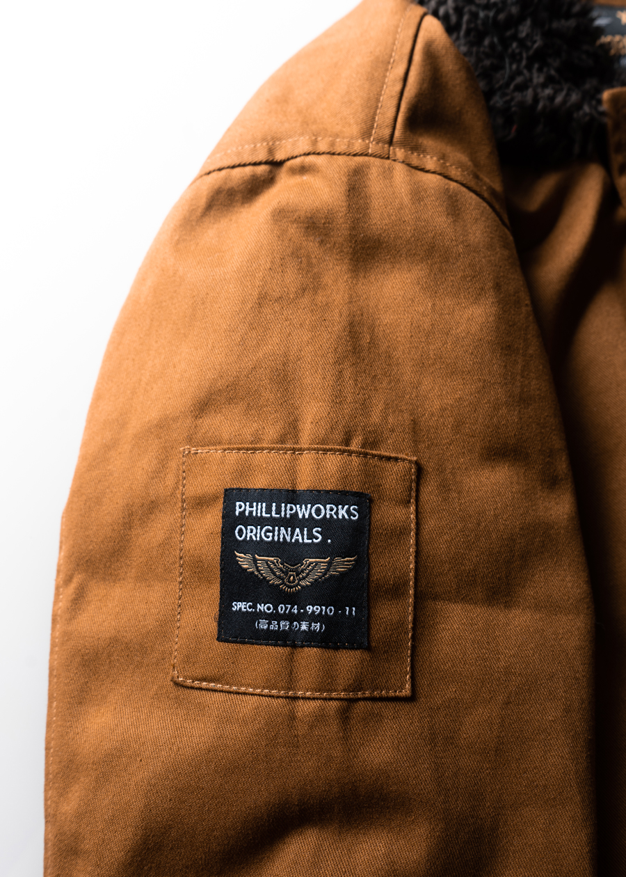 Squadron Deck Jacket Brown - Phillip Works